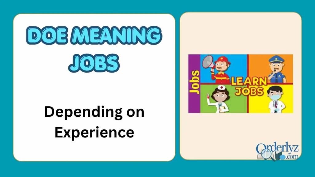 DOE Meaning Jobs