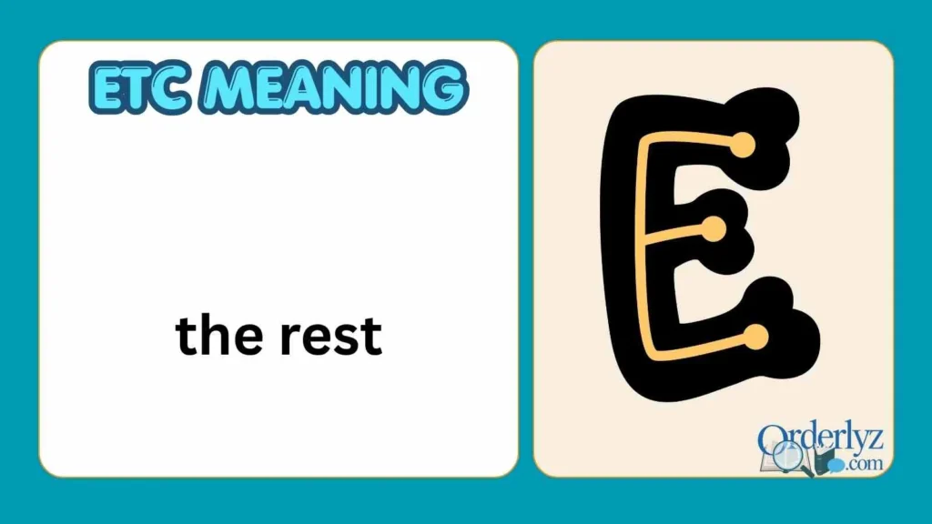 etc meaning