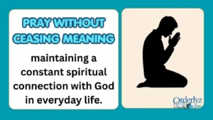 Pray Without Ceasing Meaning