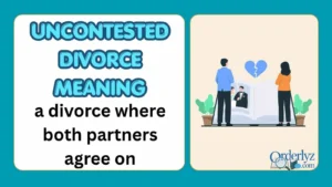 uncontested divorce meaning