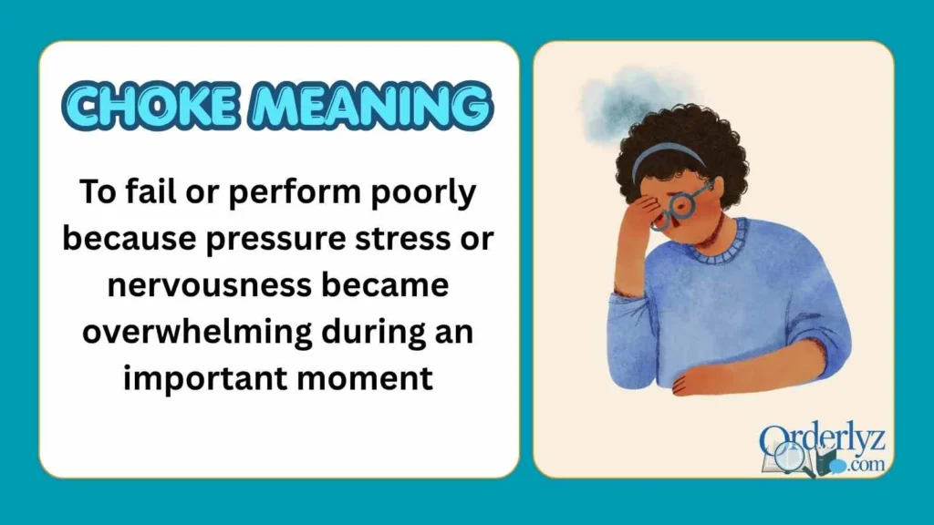Choke Meaning