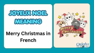 Joyeux Noel Meaning
