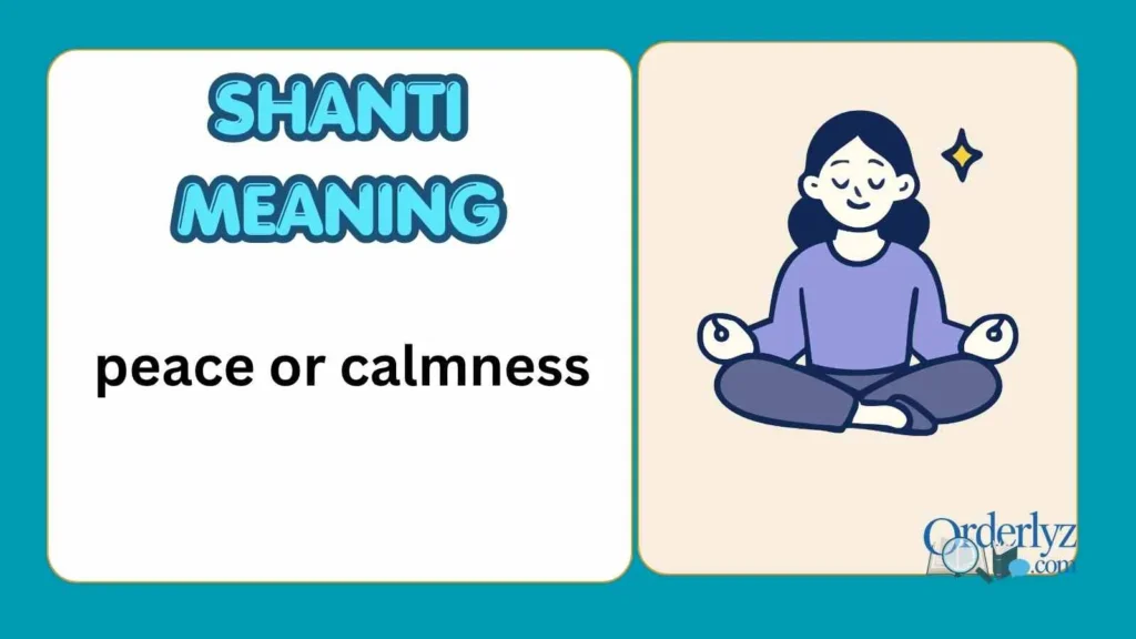 shanti meaning