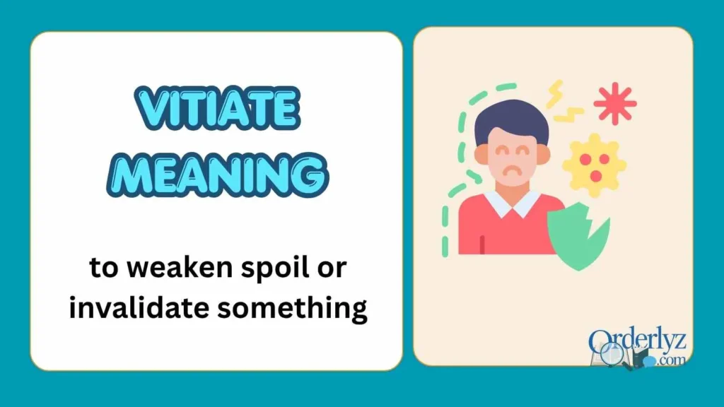 Vitiate Meaning