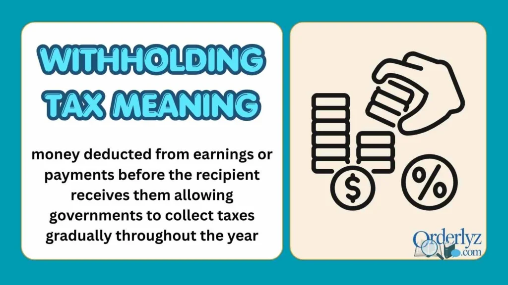 Withholding Tax Meaning