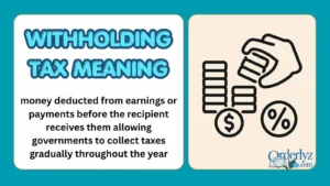 Withholding Tax Meaning