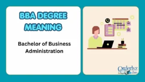 BBA Degree Meaning