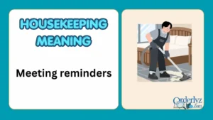 Housekeeping Meaning