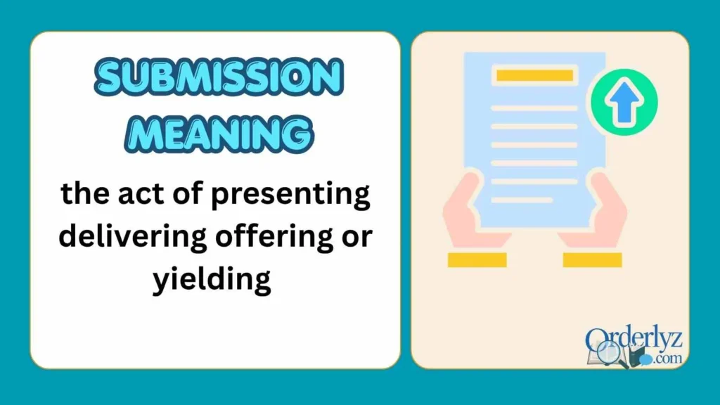 Submission Meaning