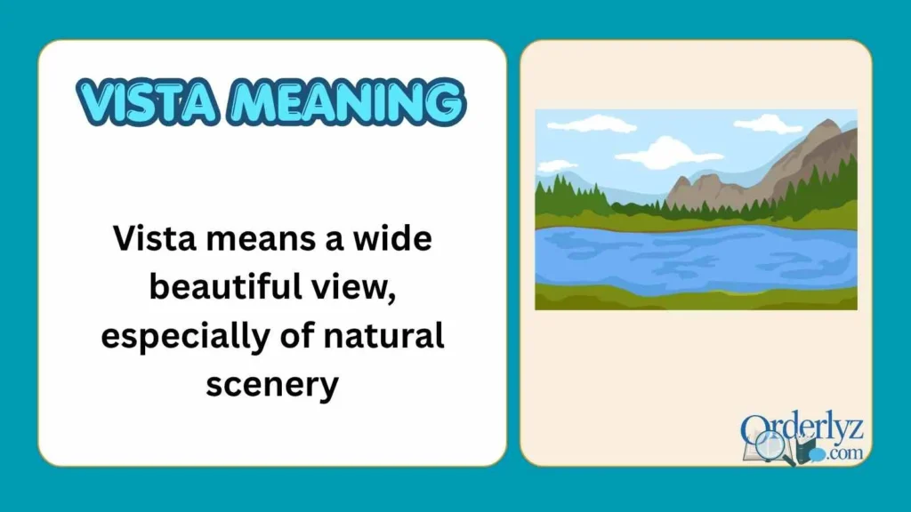 Vista Meaning